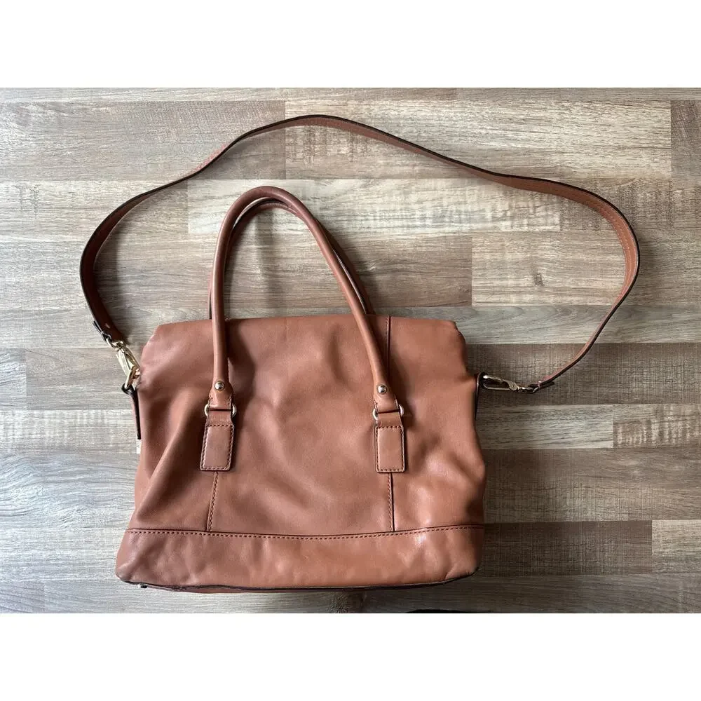 Designer Kate Spade New York Fremont Place Carmen Convertible Bag Brown Preppy